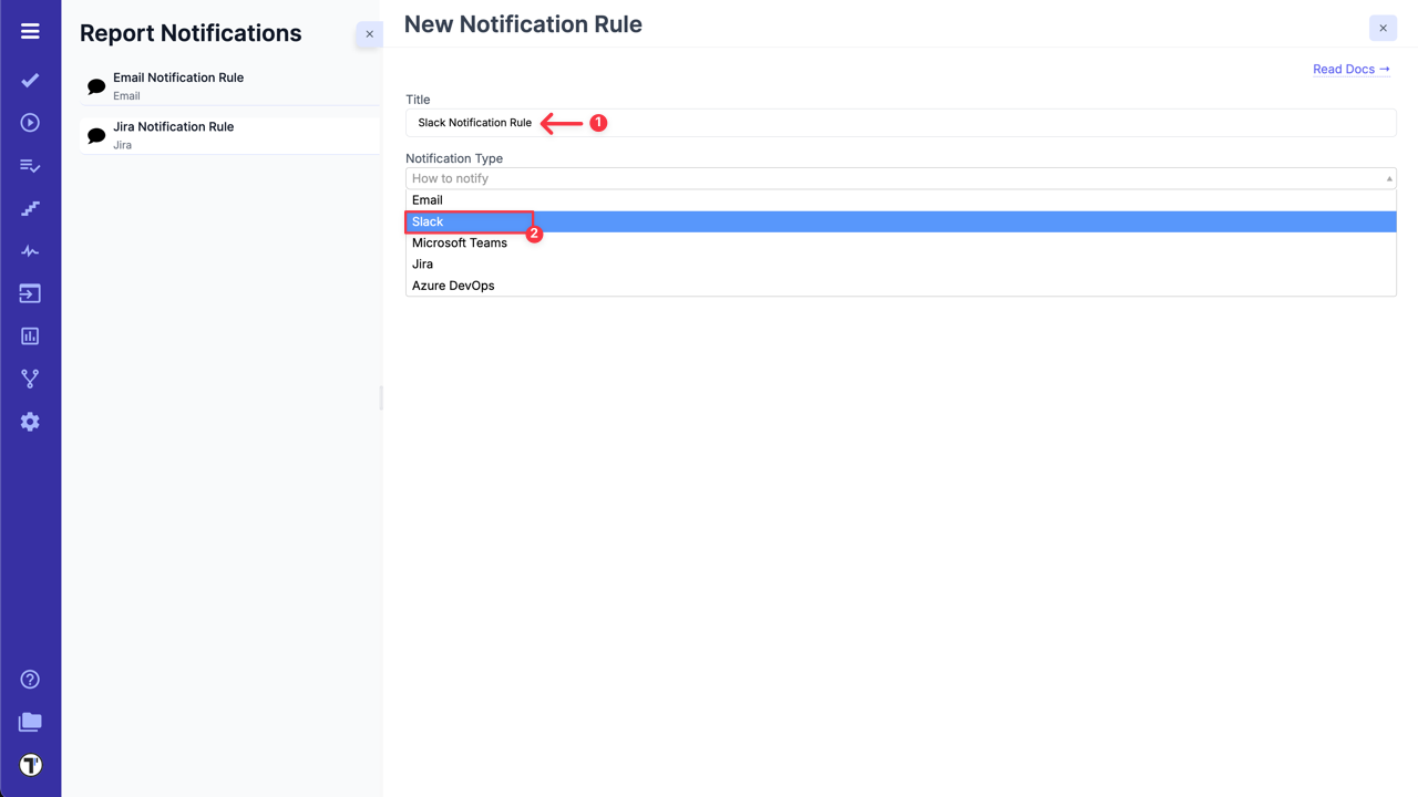 Testomat.io - Notification Slack